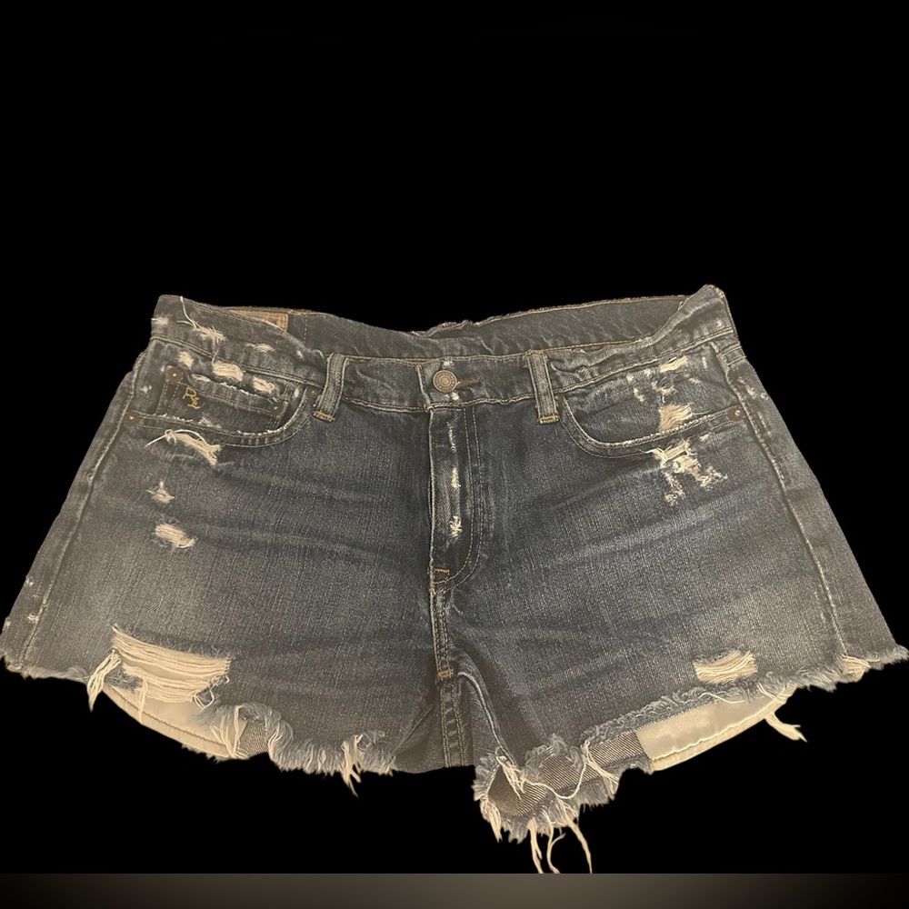 Polo Ralph Lauren Crosby Distressed Denim Jean Shorts 29 EUC